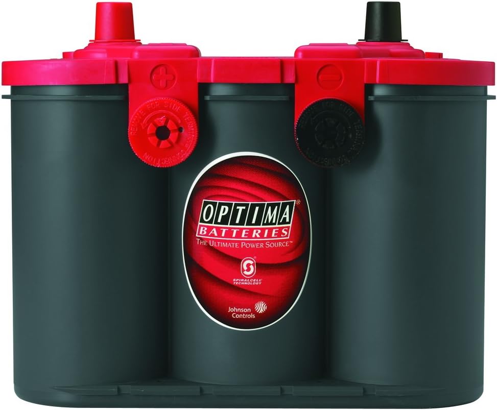 OPTIMA Batteries High Performance 34/78 Red Top Sealed AGM Car, Truck, and SUV Starting Battery, 800 CCA, Dual SAE and GM Terminals, Maintenance Free, Versitile Mounting